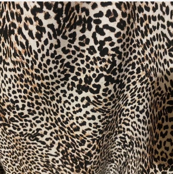 Leopard Print Button-Up Blouse - Picture 4 of 4
